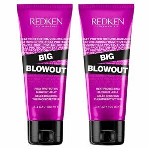Redken Big Blowout Heat Protecting Jelly Serum 3.4 oz (pack of 2)